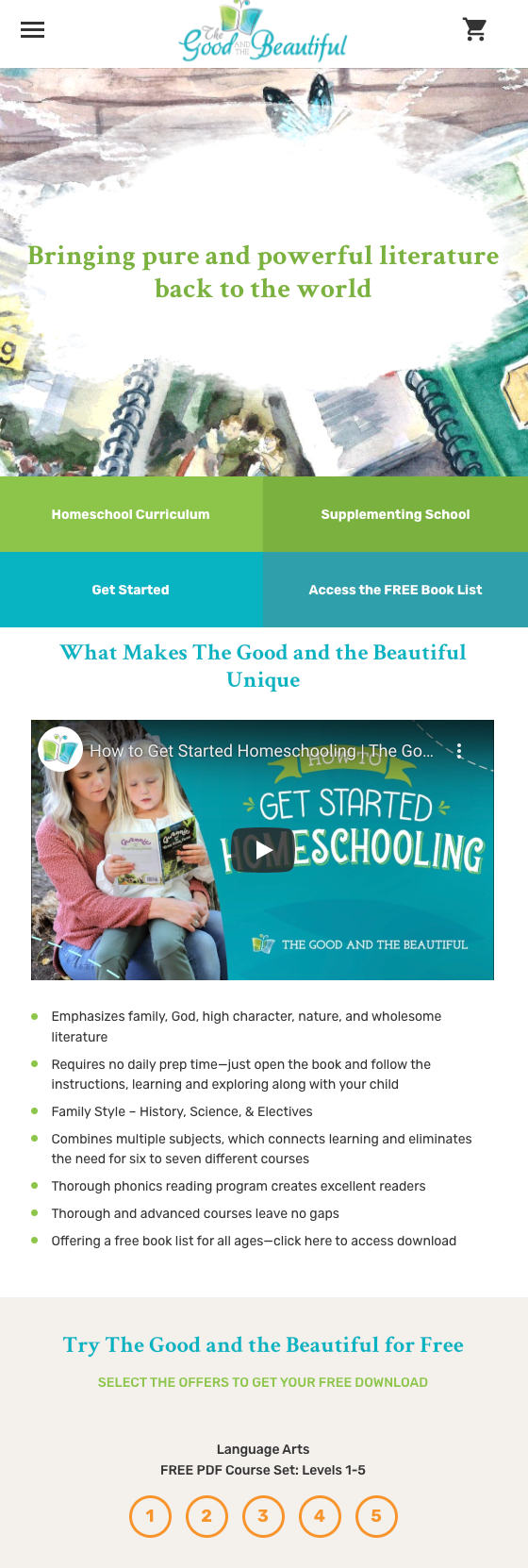 picture of good and beautiful website