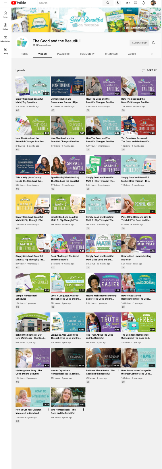 picture of good and beautiful youtube